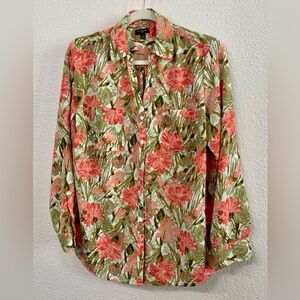 Talbot’s Floral Button-Up Blouse